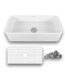 52911 Grove White Farmhouse Fireclay Single Bowl Kitchen Sink