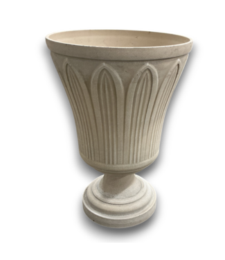 52913 Blonde Stone Resin Indoor/Outdoor Planter 14"D x 20"H