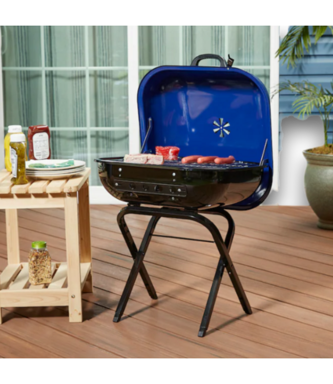 52908 Ocean Blue Kettle Charcoal Grill