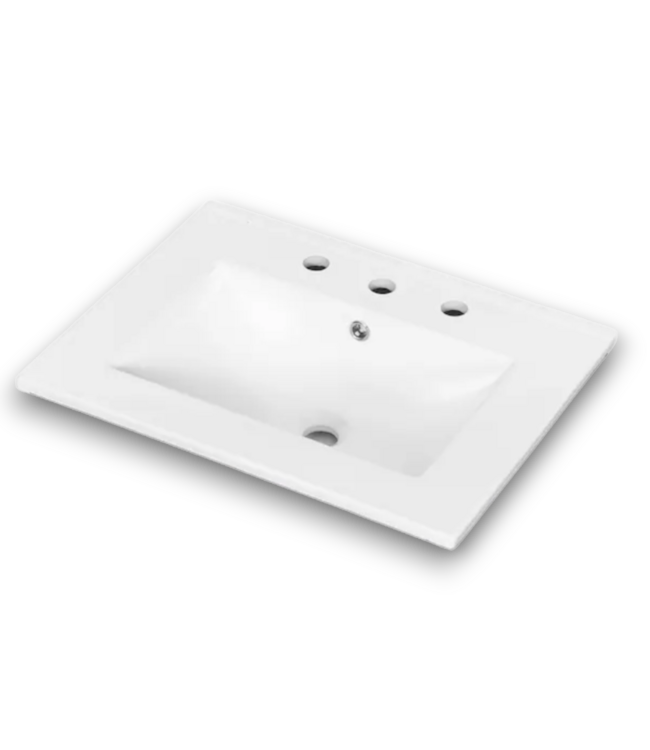 52910 Black Freestanding Bathroom Vanity With Top 24"W