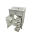 52949 White Bathroom Vanity 24"W