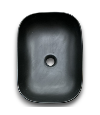 52952 Matte Black Vessel Sink Center Drain 18"