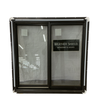 52973 Black Aluminum Slider Window 47.5" x 46.5"