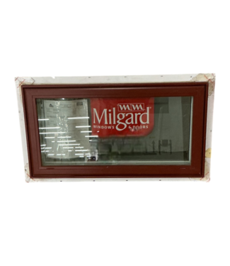 52972 Cinnamon & White Awning Window 32.5" x 17.5"