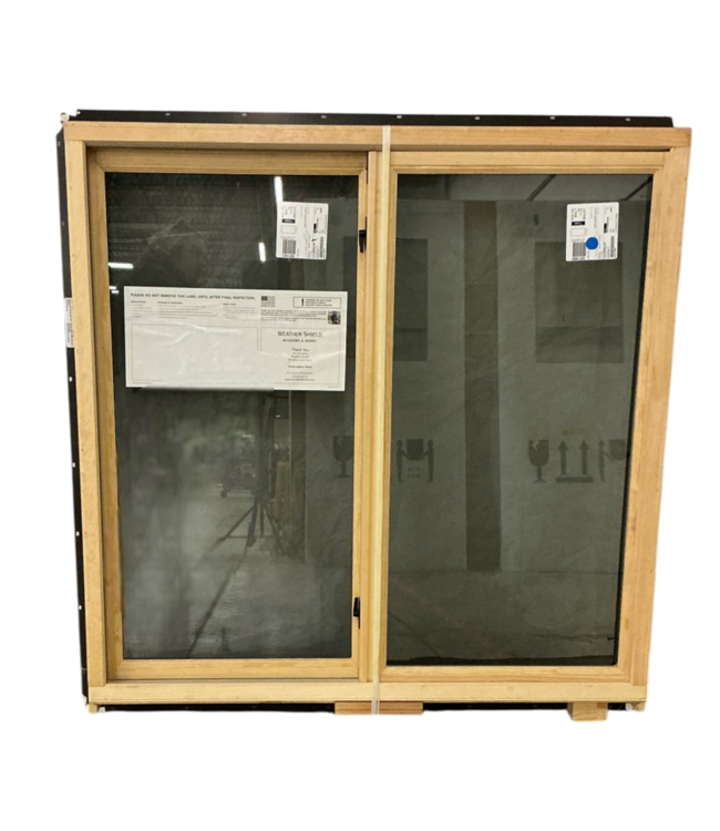 52973 Black Aluminum Slider Window 47.5" x 46.5"