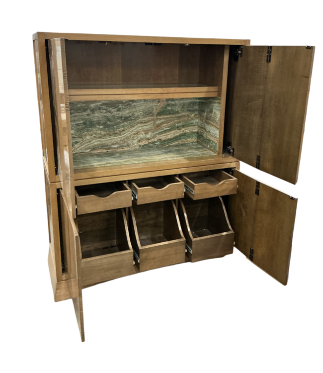 52974 Honey Oak Dry Bar Cabinet 57"W