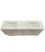 52976 Cassidy White Double Sink Bathroom Vanity 72"