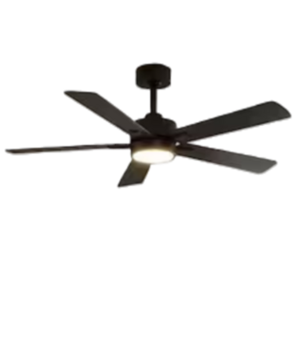 52981 Black 5-Blade Ceiling Fan with LED Light