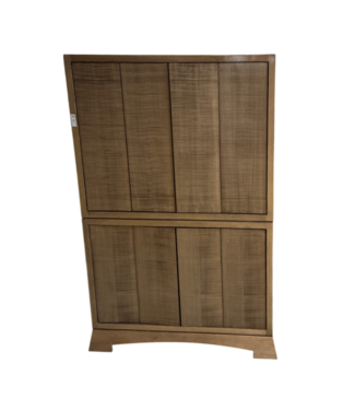 52983 Honey Oak 2-Piece Drop Down Bar Cabinet 45"W