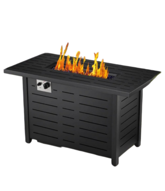 52980 Rectangle Liquid Propane Fire Pit Table