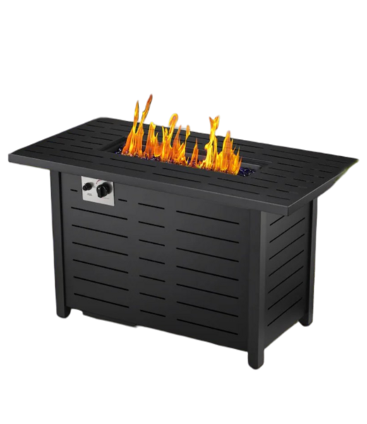 52980 Rectangle Liquid Propane Fire Pit Table