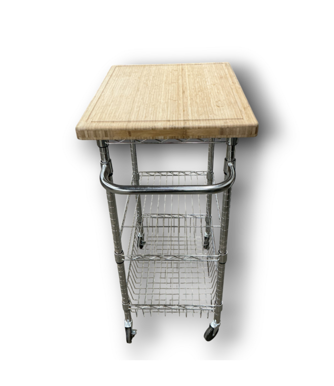 52986 Kitchen Tray Rolling Cart 40"H