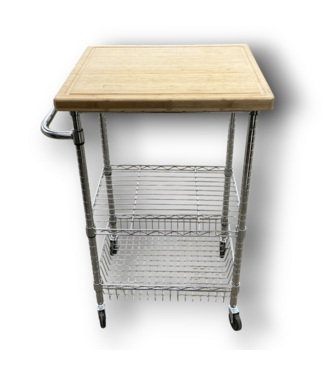 52986 Kitchen Tray Rolling Cart 40"H