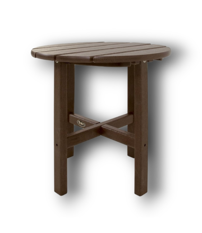 52987 Brown Outdoor Round Side Table 18"
