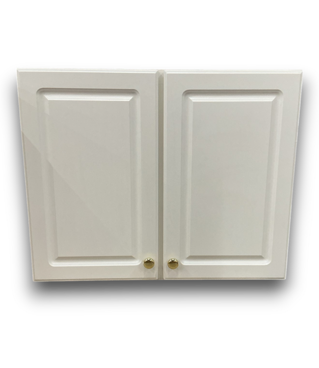 52999 Bright White Upper Wall Cabinet Set of 3pcs