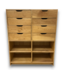 53000 Natural Finish Wood Modern Storage Unit