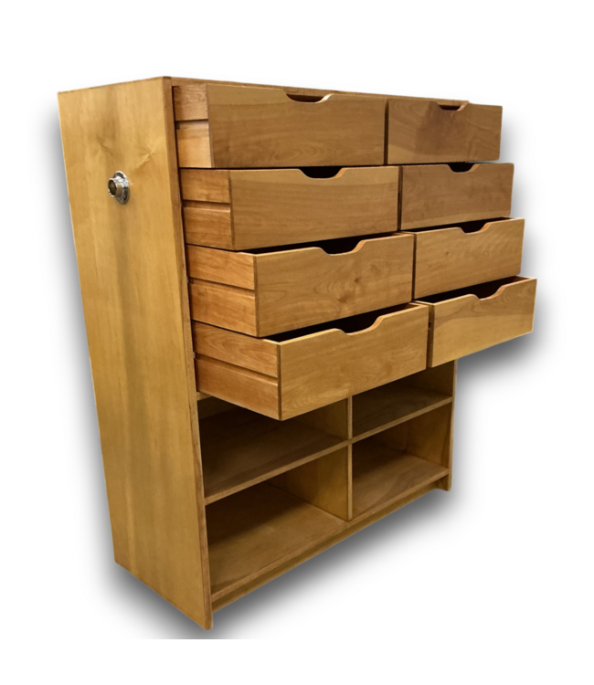 53000 Natural Finish Wood Modern Storage Unit