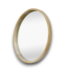 53011 Round Natural Wood Framed Mirror 30"