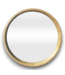 53011 Round Natural Wood Framed Mirror 30"