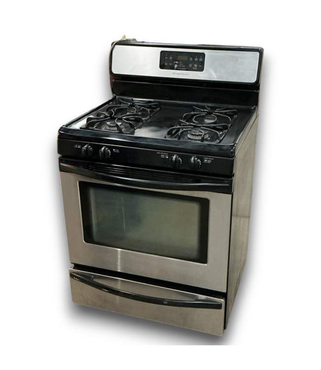 53007 Free Standing Gas Range Black and Stainless Steel