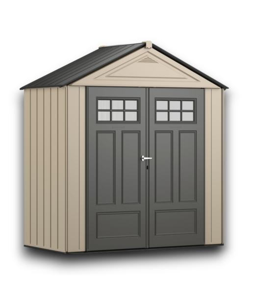 53014 Roughneck Brown Gable Resin Storage Shed 7' x 3'