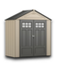 53014 Roughneck Brown Gable Resin Storage Shed 7' x 3'
