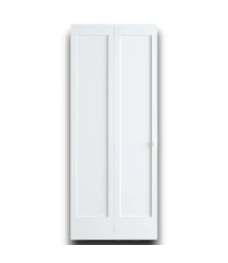 53030 Smooth White 1-Panel Solid Bi-Fold Door 24" x 80"