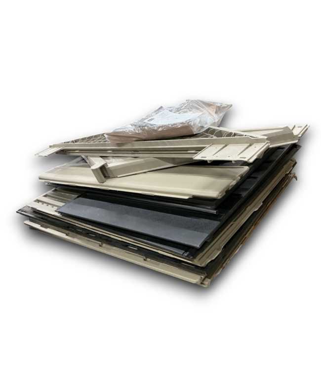 53014 Roughneck Brown Gable Resin Storage Shed 7' x 3'