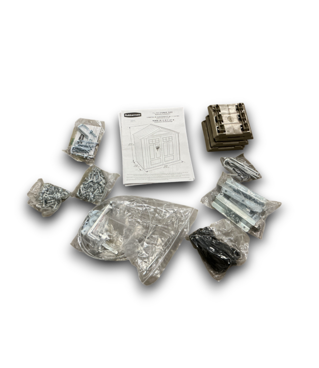 53014 Roughneck Brown Gable Resin Storage Shed 7' x 3'