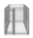 53017 Chain Link Outdoor Unassembled Pet Kennel 10' x 10' x 6'