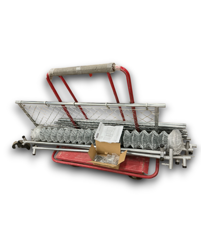 53017 Chain Link Outdoor Unassembled Pet Kennel 10' x 10' x 6'