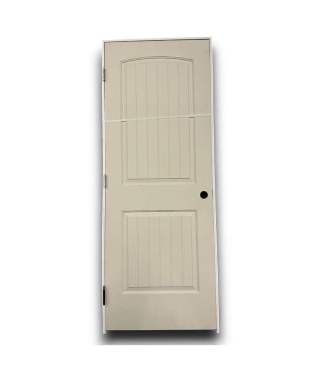 53018 Prehung 2-Ribbed Panel Interior Door RH 29.75" x 79.75"