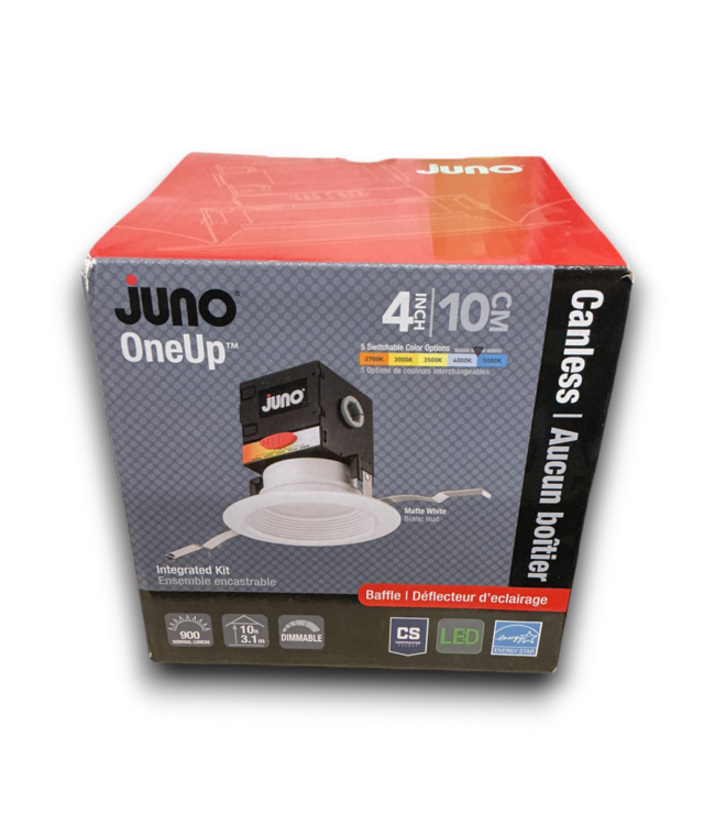 53019 White Round LED Recessed Downlight 4"