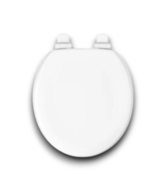 53021 White Stonewood Soft Close Round Toilet Seat