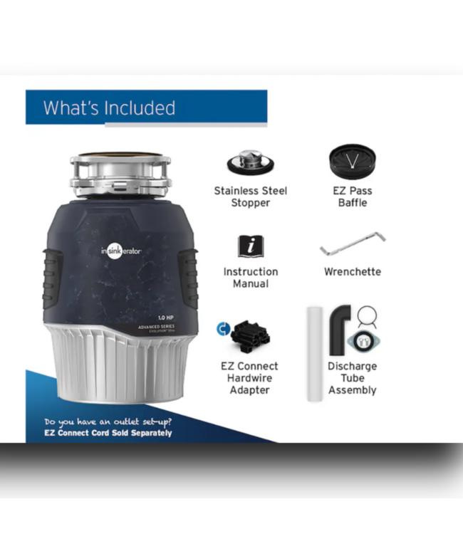 53022 Evolution Non Corded Garbage Disposal 55ss (1.0 HP)