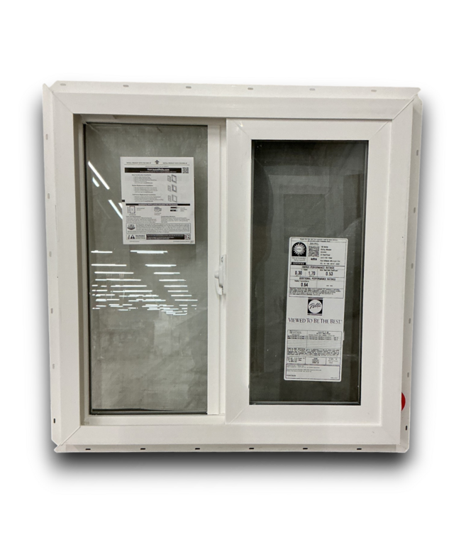 53023 150 Series Sliding Vinyl Window 23.5"W x 23.5"H