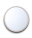 53016 Round White Bead Framed Wall Mirror 30"