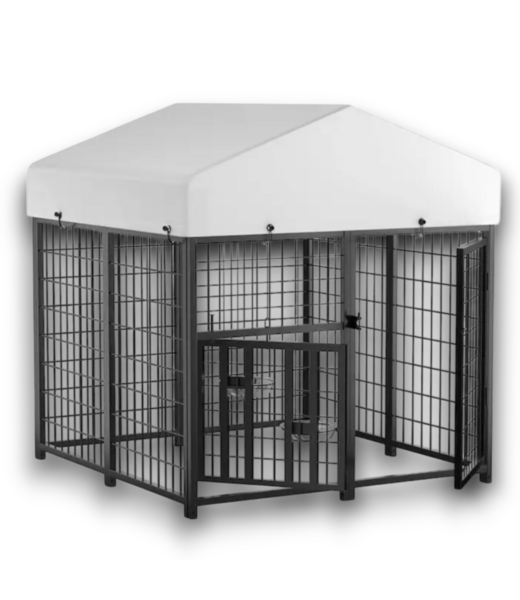 53039 Outdoor Small To Medium Dog Kennel With Roof 4' x 4'