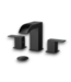 53041 Matte Black 2-Handle Widespread Bathroom Faucet