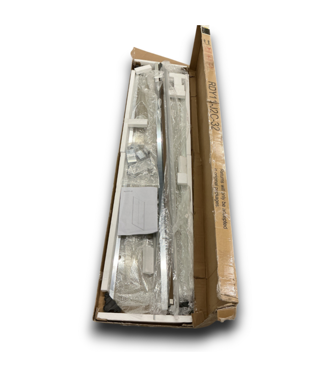 53045 Frameless Folding Pivot Chrome Shower Door 32" x 72"