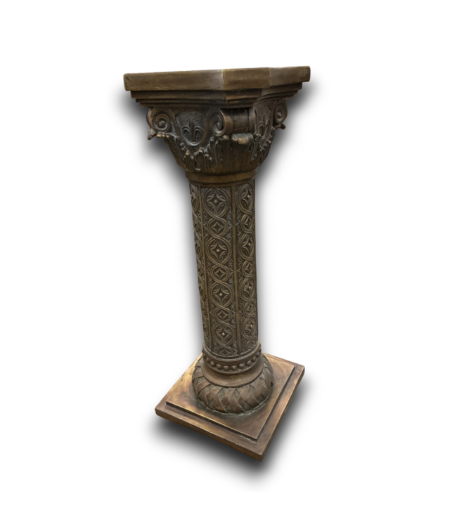 53047 Vintage Brass Plant Stand Set of 2
