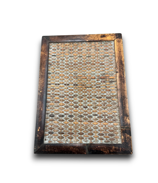 53046 Espresso Weave Side Table
