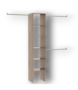 53050 Latte Brightwood Tower Closet System