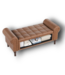 53051 Saddle Brown Ottoman End of Bed Storage Bench 51"
