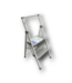 53057 White & Gray 2-Step Stool Foldable Ladder 40"