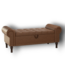 53051 Saddle Brown Ottoman End of Bed Storage Bench 51"