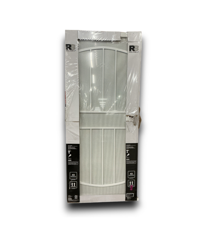 53061 White Steel Universal Security Door 34.75" x 81.75"