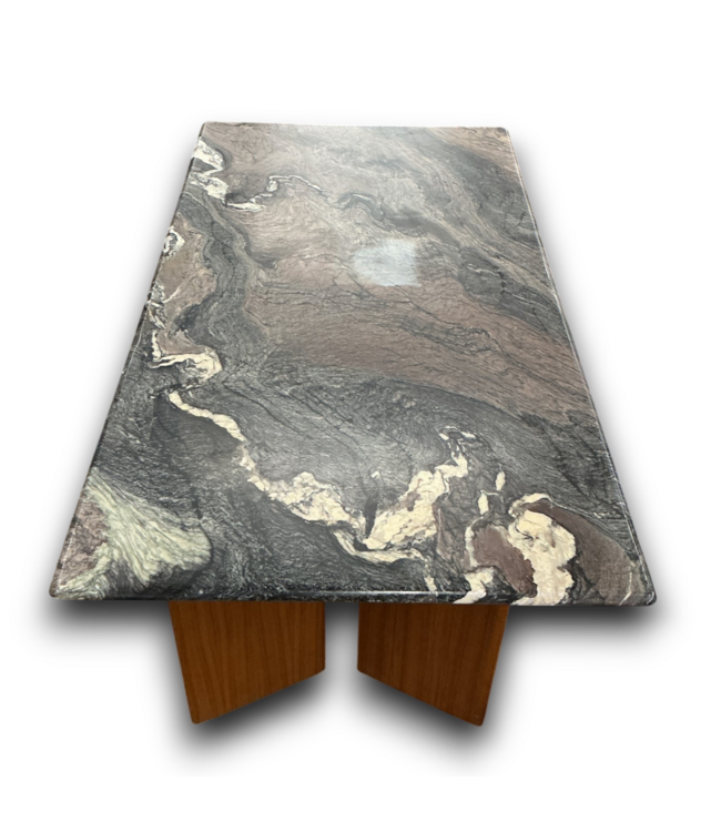53066 Cipollino Marble Top Rectangle Dining Table 63"