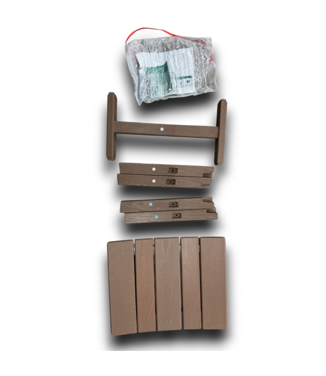 53070 Brown Outdoor Footrest Portable Ottoman