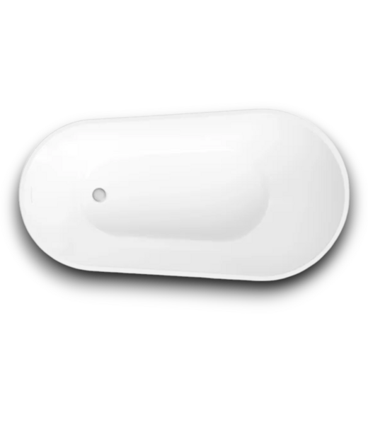53072 Comfy White Acrylic Freestanding Soaking Bathtub